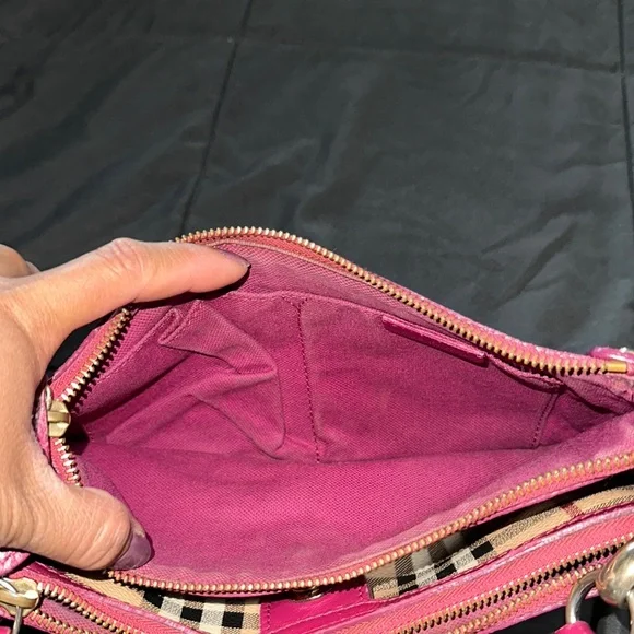 Stylish Pink and Tan Women's Bag - Picture 9 of 13